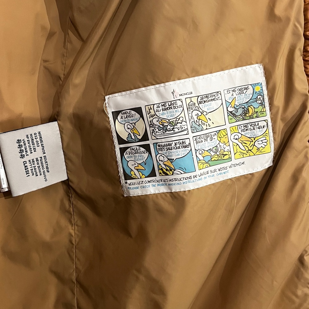 Moncler Copper/Brown Puffer Coat with Fur lined Hood - Picture 5 of 8
